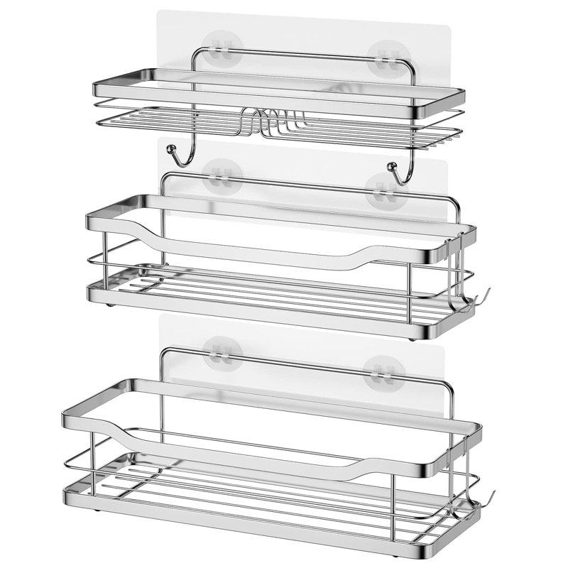 Tarbell Adhesive Stainless Steel Shower Caddy