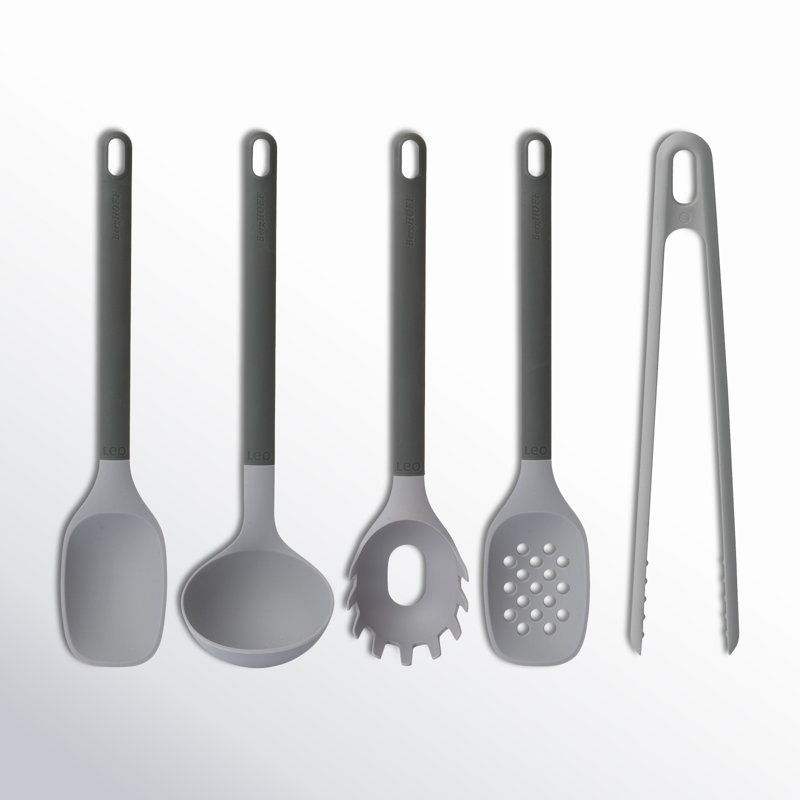 BergHOFF Leo 5Pc Assorted Cooking Utensil Set, Grey