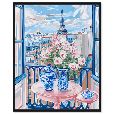 A Scene of Paris Canvas Fashion Wall Art by Art Remedy