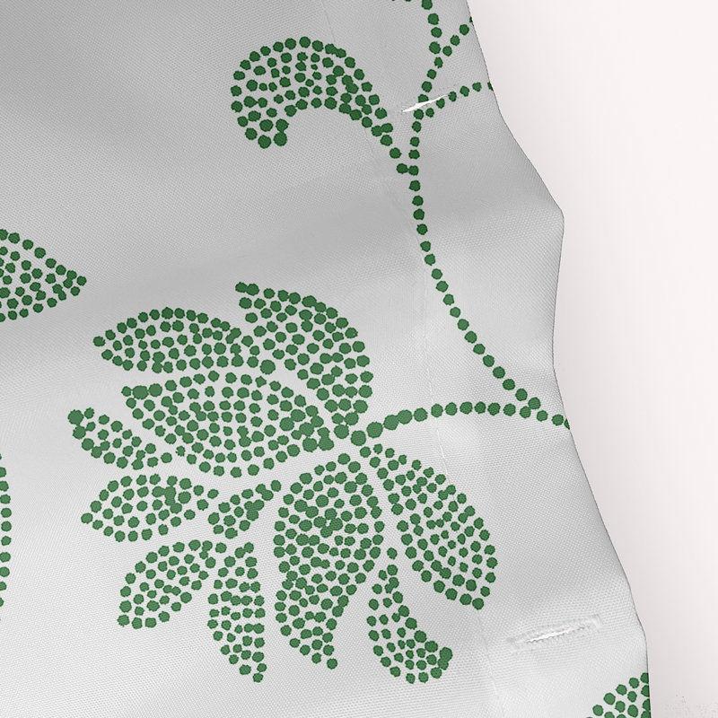Rideau de douche Poteau Floral par E by Design, Vert