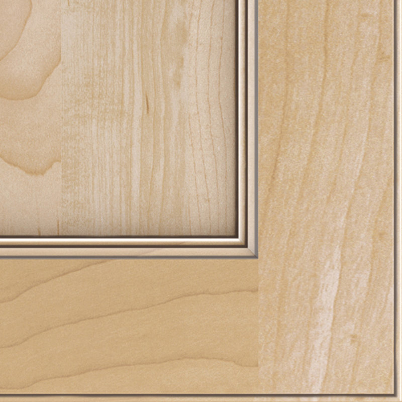 Dwelling Claredon Door Sample, Natural w/Stone Glaze, Maple