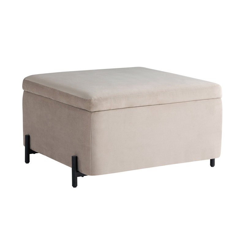 Grand repose-pieds avec rangement 31,1 po Delton, Taupe