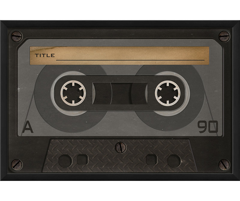Cassette à ruban, impression encadrée