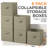  6 Pack Fabric Storage Cubes with Dual Handles Collapsible Shelf Organizer Bins, Grey-1622804845