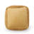 Spongy Microfiber Square Pouf, Yellow-179968412