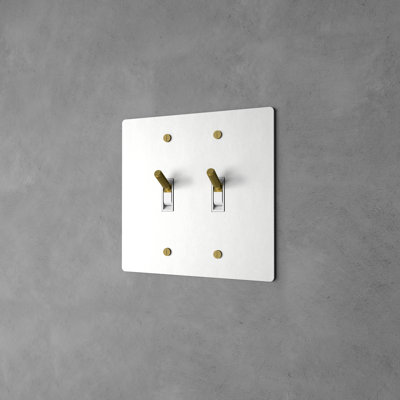 Ozarke Modern Brass Toggle Switch