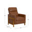 Fauteuil inclinable rembourré Antwine, noir-70347181