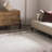 Bakersfield Machine Washable Modern Geometric Bordered Gray Area Rug-484780046