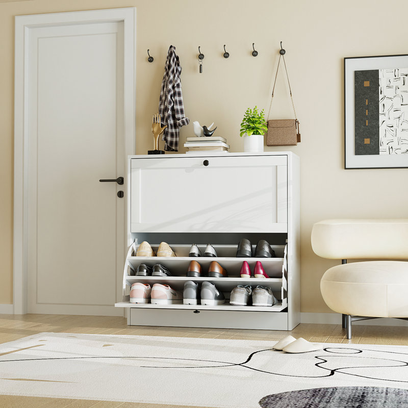 Armoire à chaussures rabattable avec 3 couches Marcell