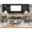 Ensemble de table en métal 3 pièces, tables imperméables pour l'intérieur et l'extérieur -1243523326