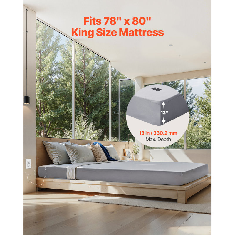 Grounding Sheets 95% Cotton + 5% Silver Fiber Earthing Fitted Sheets, King Fitted Sheet