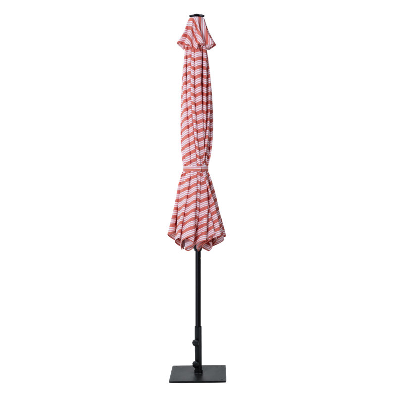 Parasol de marché 10 pi Fradin, Rouge / rose