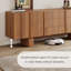 Meuble télé 71 po en bois, console multimédia brun foncé avec 3 tiroirs et 2 armoires-9421462