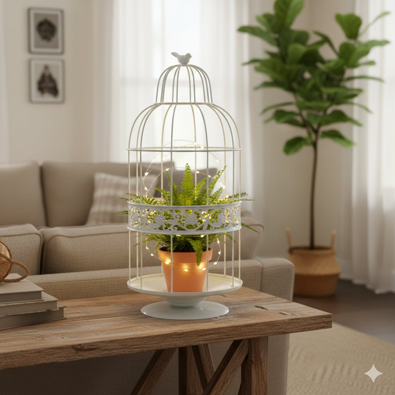 Terrarium d'intérieur en métal Nyasha
