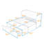 Lit escamotable double en bois avec conception peu encombrante-503467369-503467374
