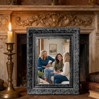 8" x 10" Black 3 PCS Tabletop Picture Frame for Wedding Gifts