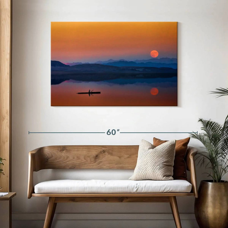 Gillard Sunset Rowboat, 30" H x 45" W