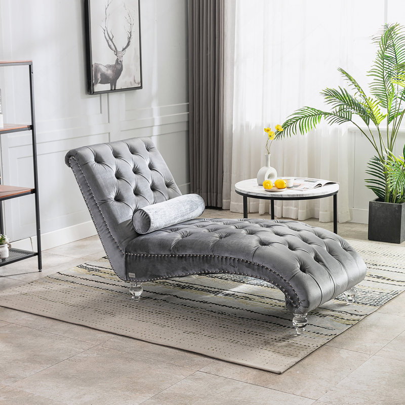 Canapé Leisure avec pieds en acrylique, Argent