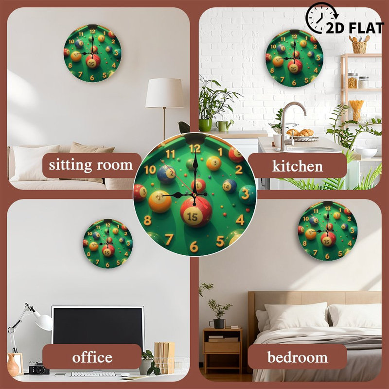 horloge de boules de billard