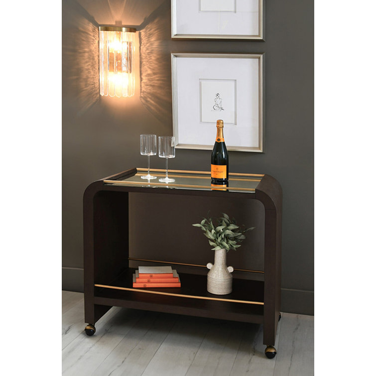 WorldsAway Myer Solid Wood Bar Cart | Wayfair