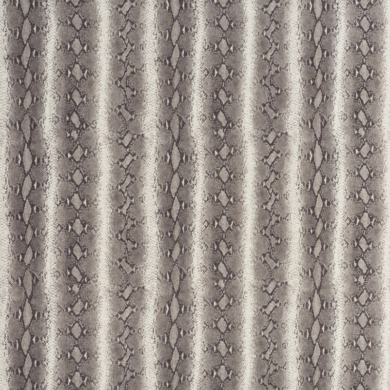 Snake Rattle & Roll Linen Fabric, Ash