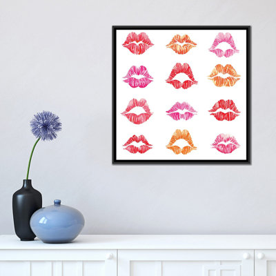 « baiser i », impression sur toile tendue