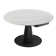 Modern Round Extendable Dining Table With Black Base