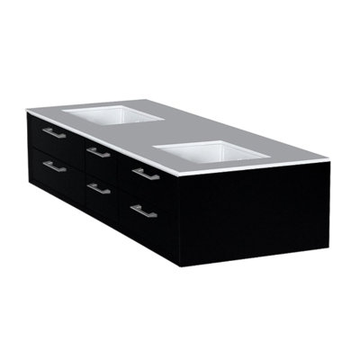 Gemelli 60'' W Double Bathroom Vanity Base