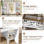 Meuble-lavabo Decoda Farmhouse avec miroir et lumières-88944041