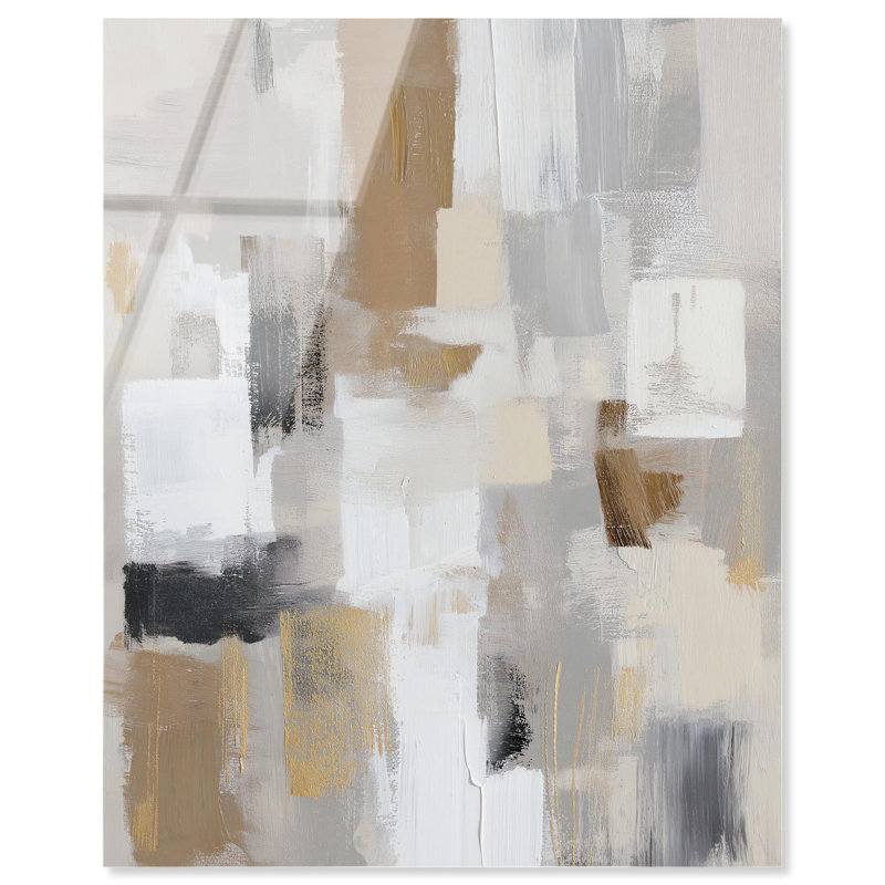 «Fragmented Light Acrylique», reproduction d'art bohème neutre par Art Remedy, H 45 po x l 36 po