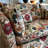 Retro Floral Upholstered Linen blend Sofa