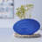 Kymya Radiant Blue Ribbed Ceramic Vase