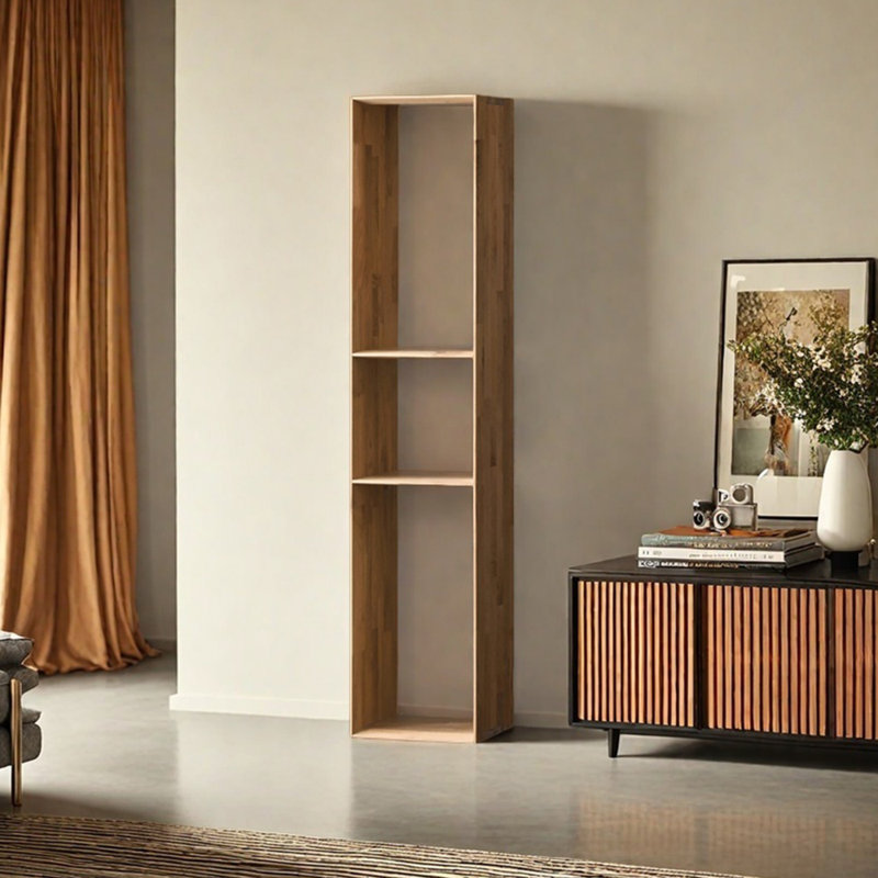 European style simple solid wood bookcase