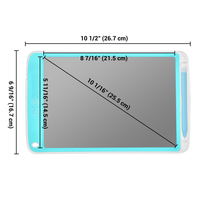 Yescom No Vinyl Lap Board Plastic Interactive Whiteboard, Blue
