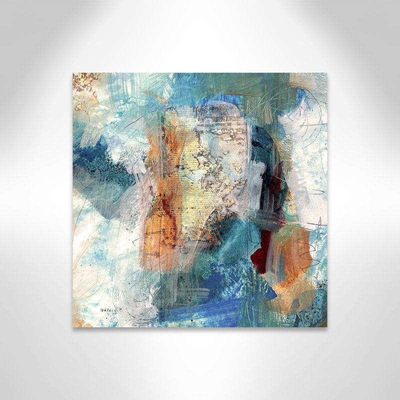 Painterly Elements I - Peinture, Toile tendue, H 24 po x l 24 po x P 1,375 po
