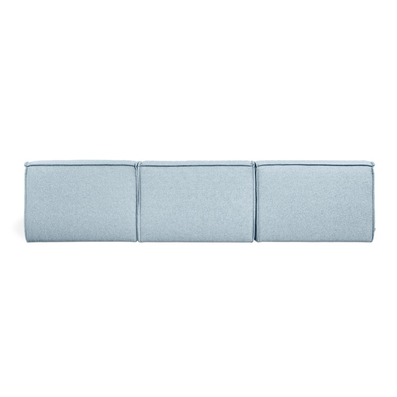 Nexus Modular Chaise Sectional, Parliament Lake  Polyester