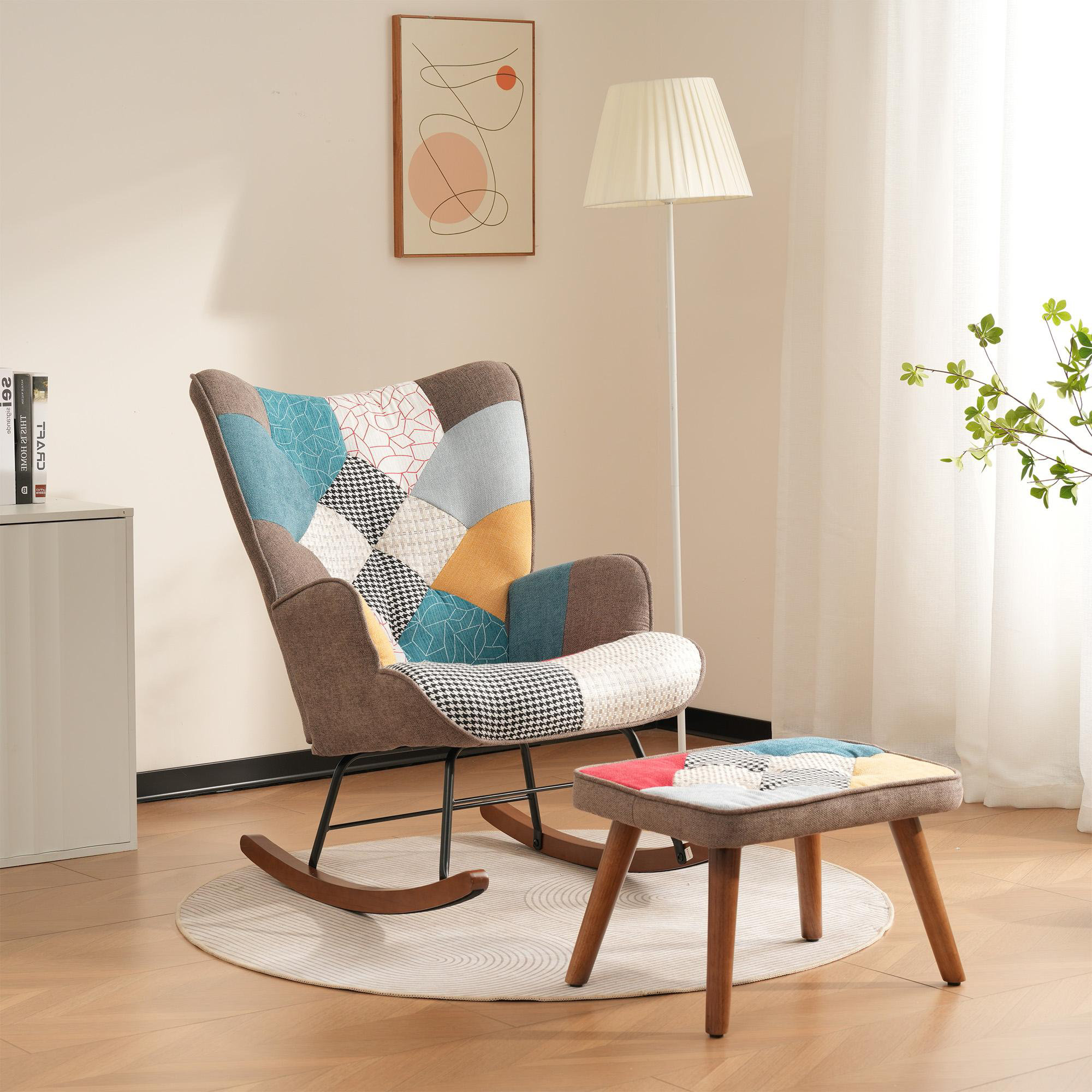 Norden Home Rocking Chair With Footrest Multicolor | Wayfair.co.uk
