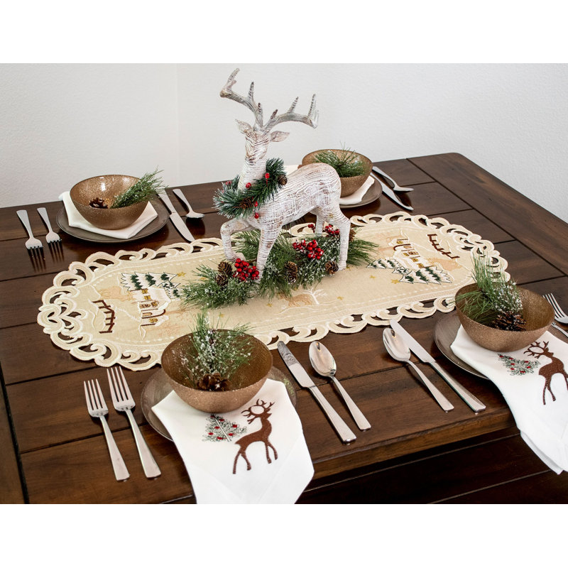 Chemin de table Ikeda, 35 po x 16 po