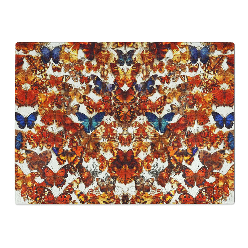 Butterfly Pattern Vol.2  Glass Chopping Board