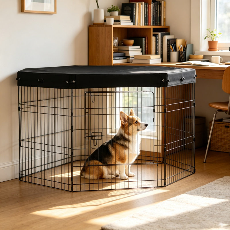 Features  Details   Versatile Use: This dog playpen is composed of 8 panels that can be ar ...