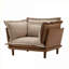 Fauteuil d'appoint moderne surdimensionné pour adultes Chenille-1677004804
