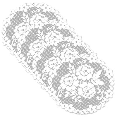 Billups Polyester Floral Round Doily
