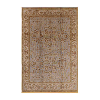 Tapis oriental bleu / brun