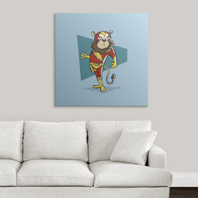 « lion-superhero animal art », impression