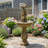 Hornsby Solar Powered Sculptural Fountain with LEDs