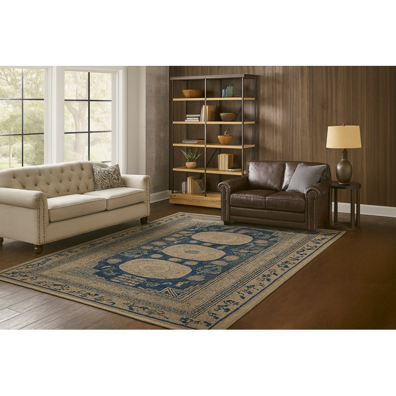 Tapis lavable ultra doux Crafters & Weavers de la collection Ushak, Rectangulaire 3 pi x 5 pi