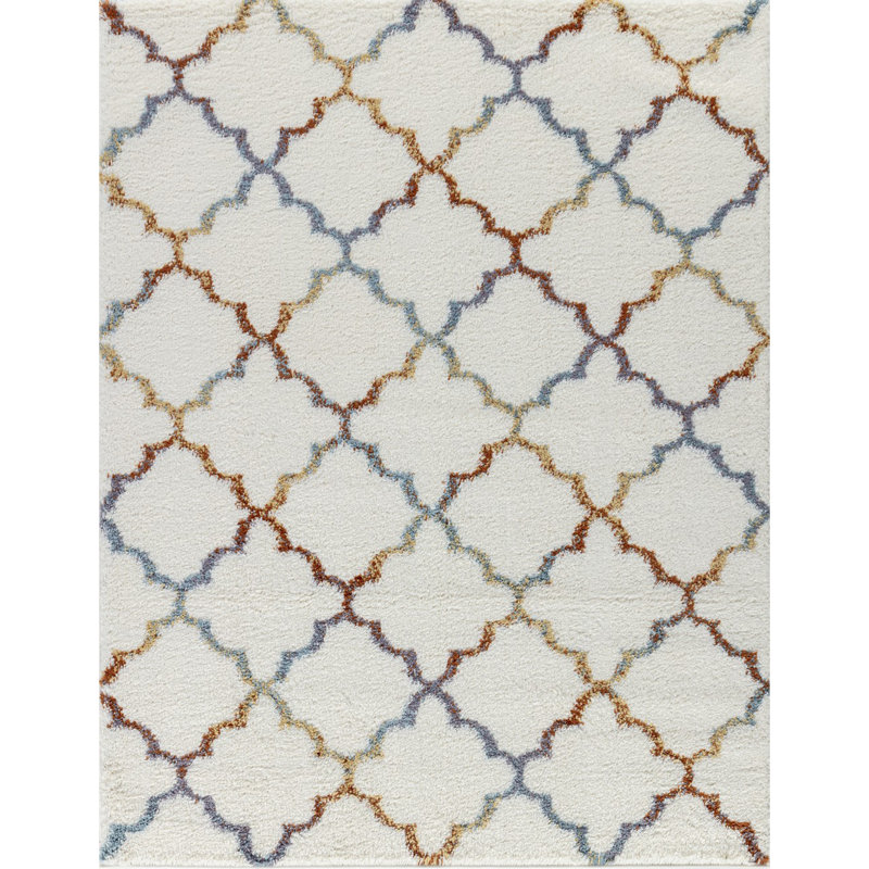 Shaggy Area Rug, Rectangle 5'3" x 7'