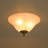 3-Light Bowl Alabaster Glass Flush Mount
