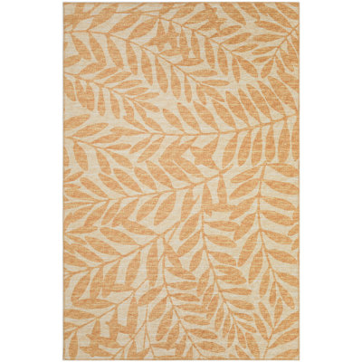 Tapis doré tissé à la machine Eryx