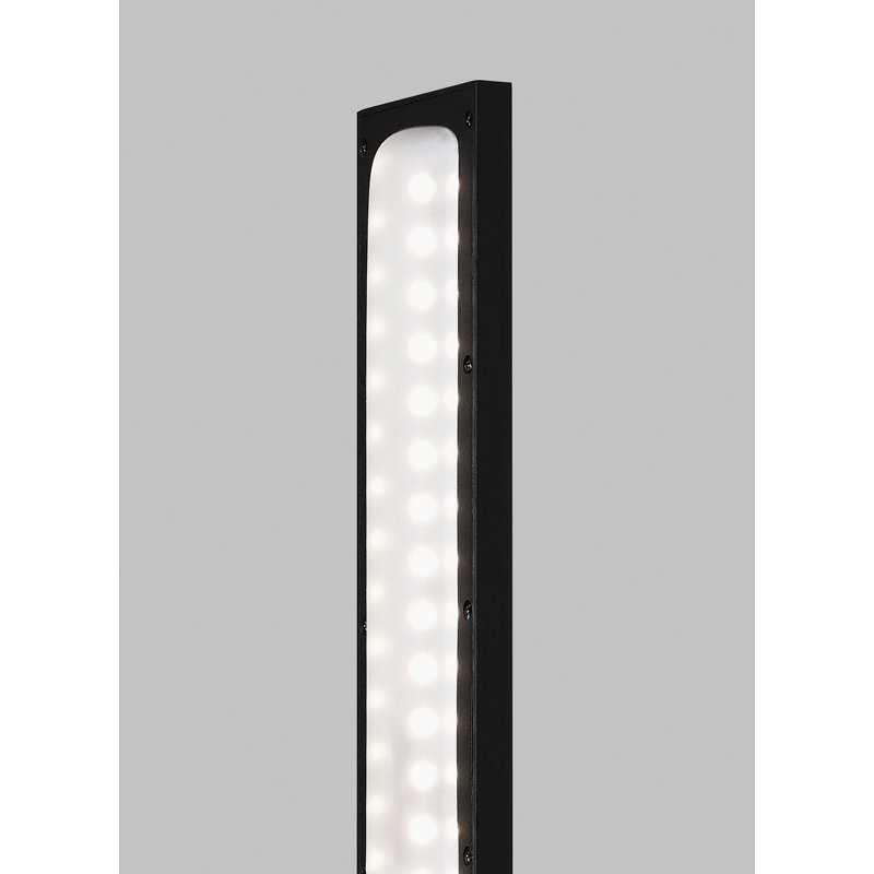 Blade 1 - Light LED Outdoor Armed Sconce, Black